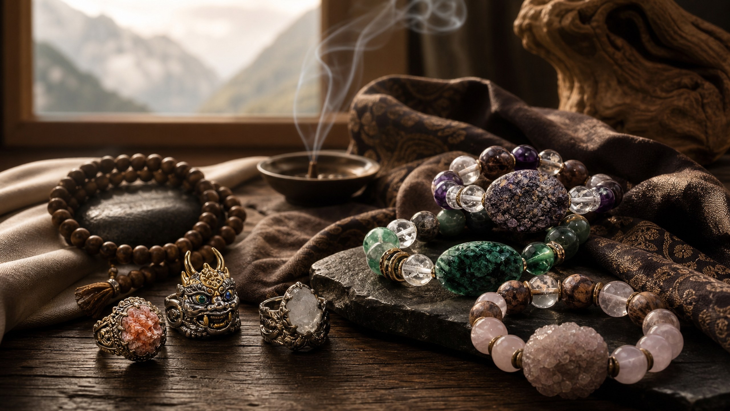 Shangri-La natural stone ritual jewelry