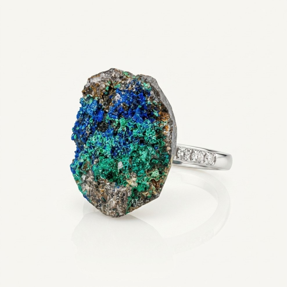 Cobalt Mineral Relief one-of-one ring